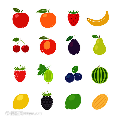 繽紛水果世界 生動(dòng)可愛(ài)的矢量插畫(huà)藝術(shù)